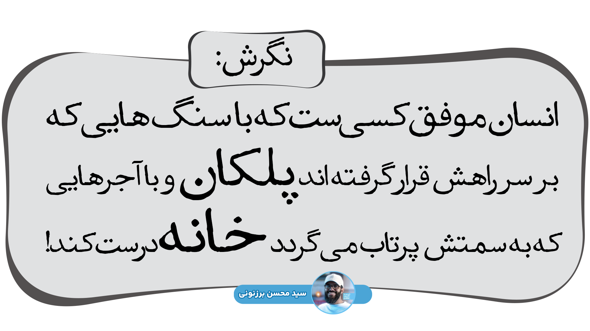 جملات انگیزشی سید محسن برزنونی